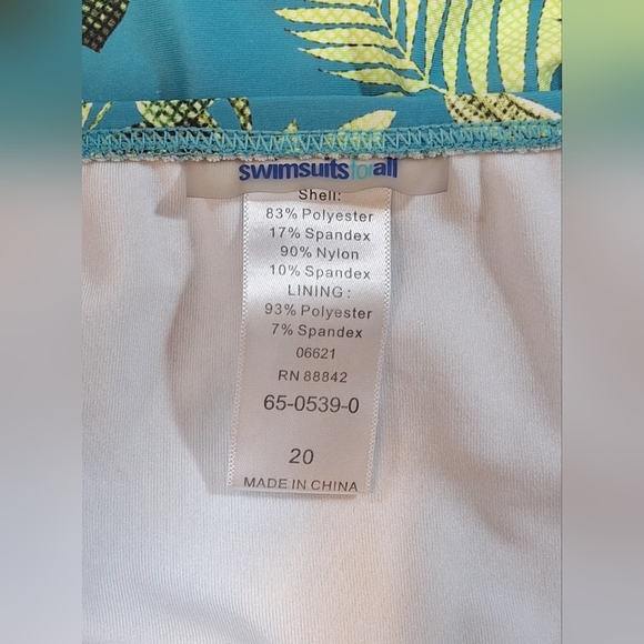 Swimsuits For All Floral Bikini Bottom Size 20 - Picture 2 of 3